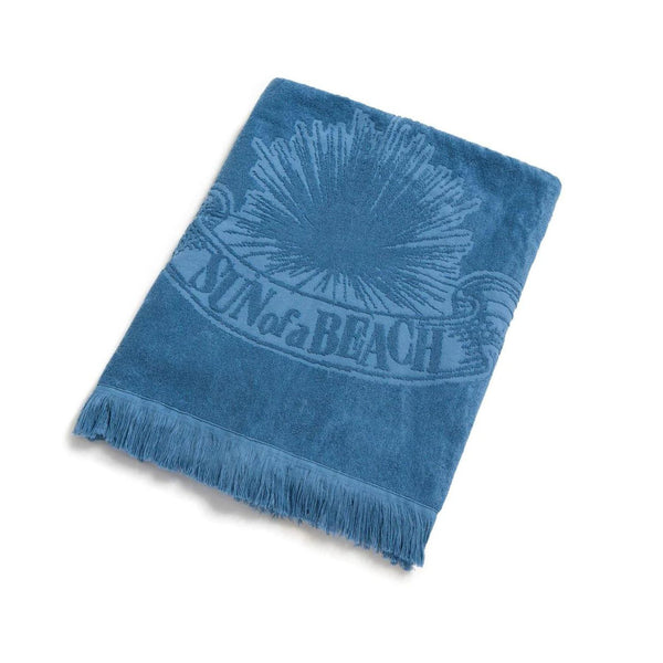 Just Blue monochrome cotton beach towel
