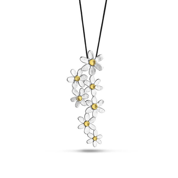 margaritas daisy daisies pendant necklace