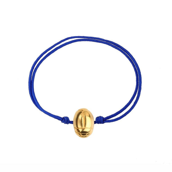 Beetle Bracelet - Royal Blue Cord