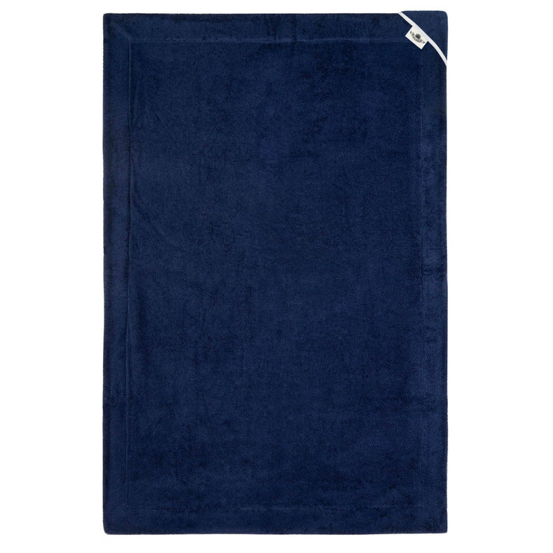 tinos signature cotton beach towel dark blue 