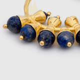 Lapis Lazuli hoops earrings by AENALIA - The Greek Art Company