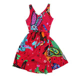 Alebrijes midi wrap dress