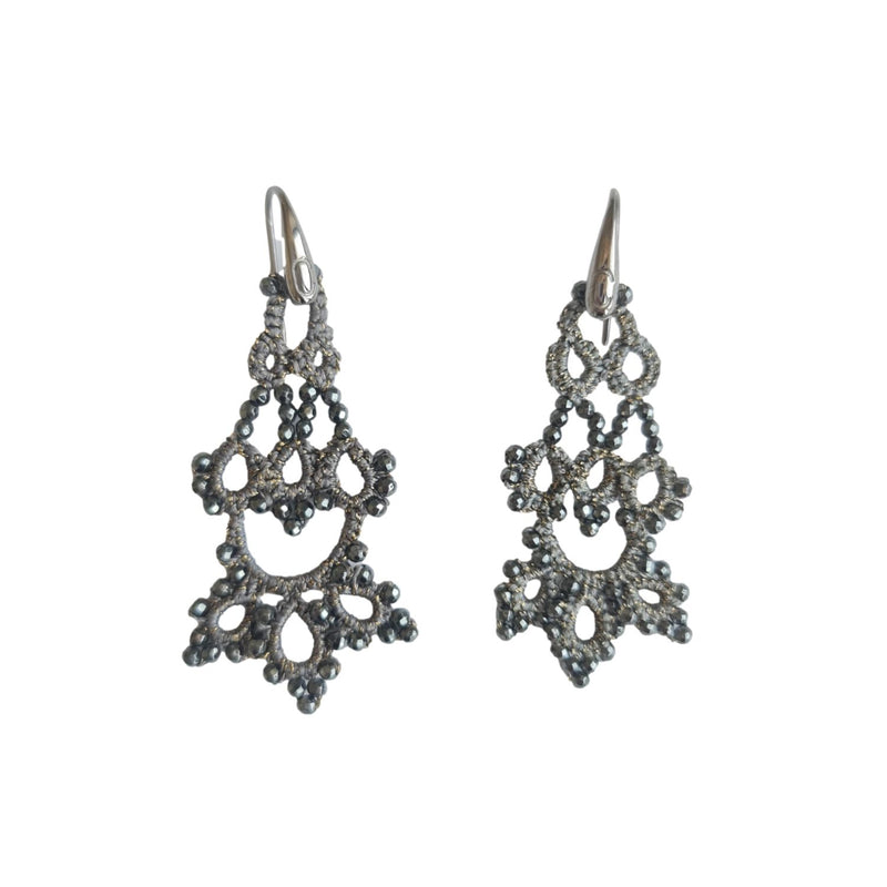 Bijoux lace earrings - Dark Grey