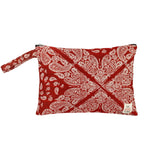 Red Bandana Bag waterproof lining by Bleecker & Love - The Greek Art Company