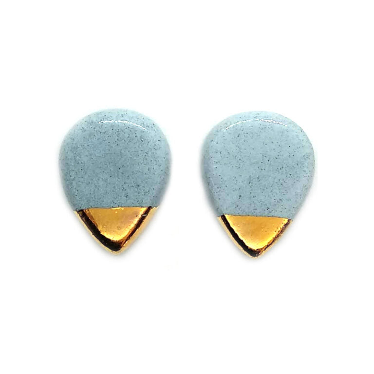 Calli Ceramic Studs - Light Blue