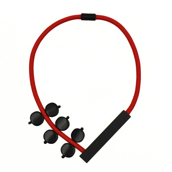 Aluminum Necklace - Red