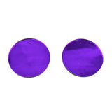 Plexi Circle Earrings - Purple