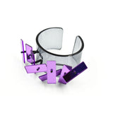 Confetti Plexiglass Bracelet - Purple