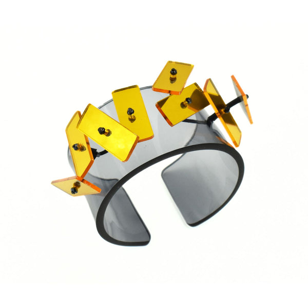 Confetti Plexiglass Bracelet - Yellow