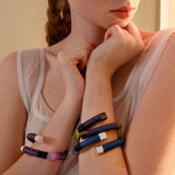 Aluminum Coil Bracelet - Purple