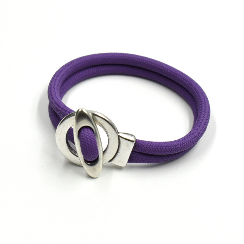 Monochrome Cord Bracelet - Purple