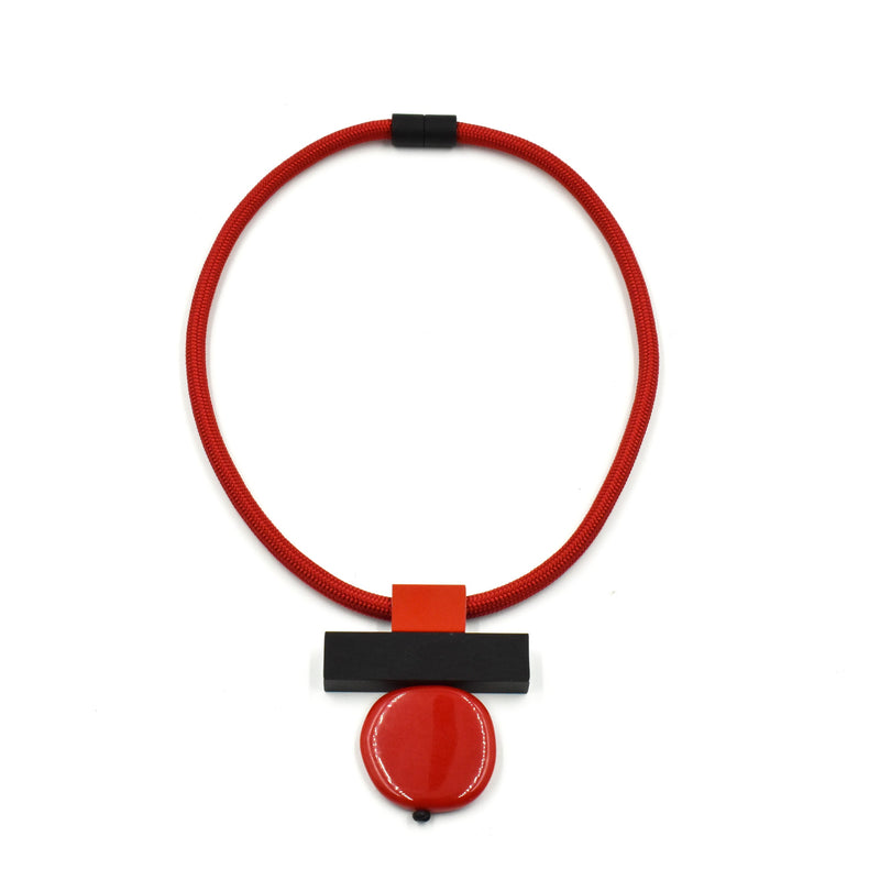 Resin Necklace - Red