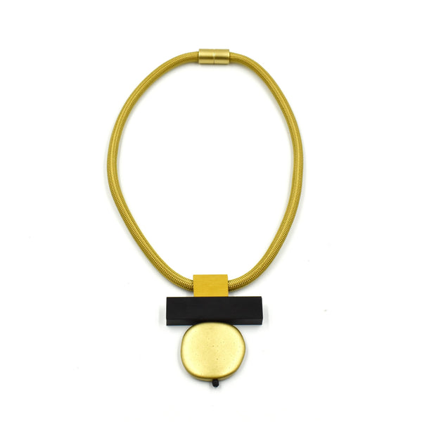 Resin Necklace - Yellow