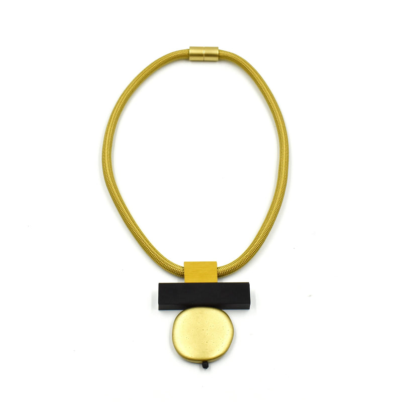 Resin Necklace - Yellow