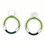 Colorful Wire Earrings - Green