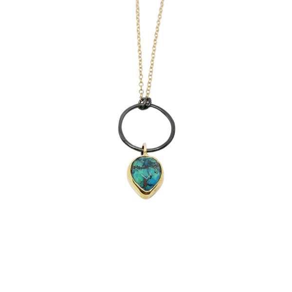 Chrysocolla Drop Pendant