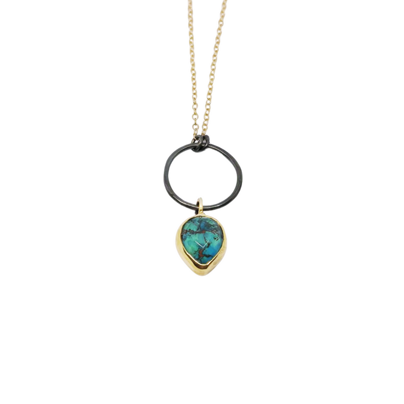 Chrysocolla Drop Pendant