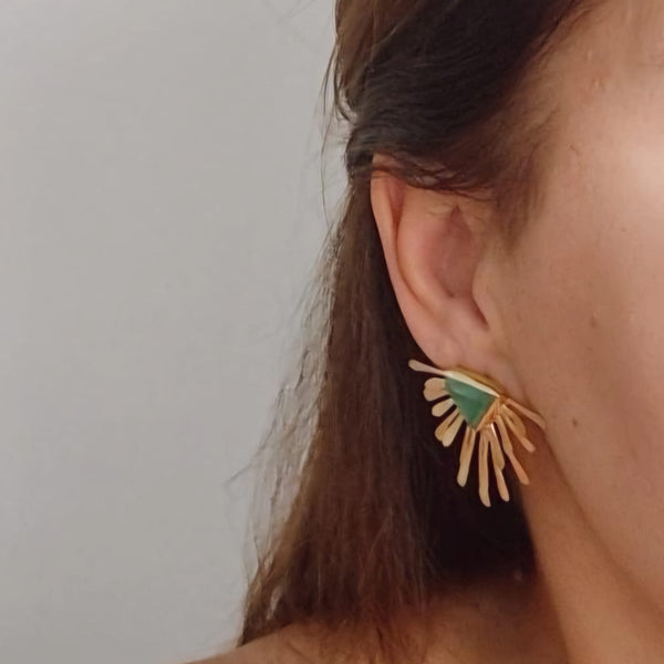 Jade earrings