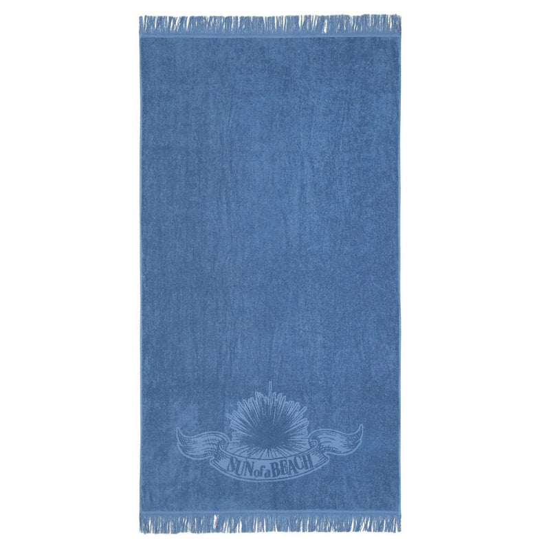 Just Blue monochrome cotton beach towel