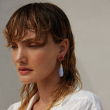 Chalcedony drops earrings by Katerina Makriyianni - The Greek Art Company