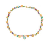 Summer Fling Multicolor Necklace with gemstones by Katerina Makriyianni - The Greek Art Company