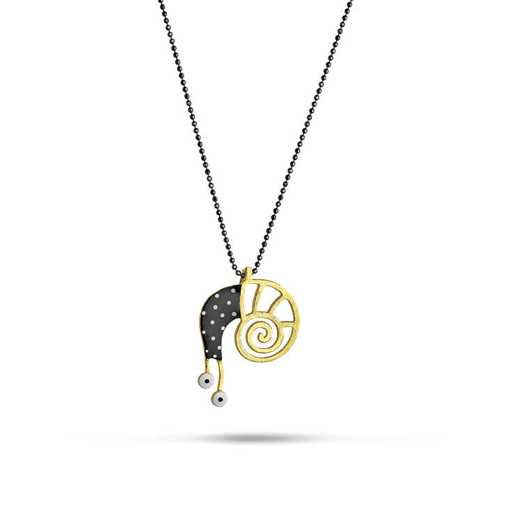 helix snail pendant necklace
