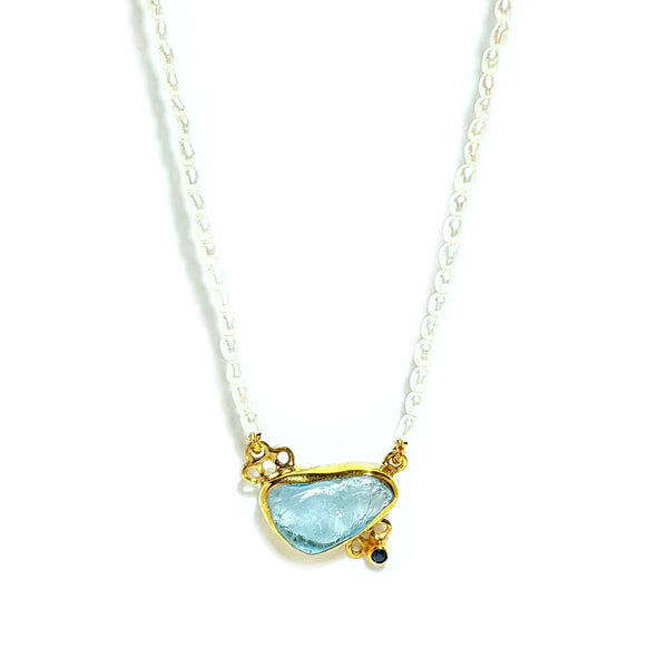 Pearly Topaz Necklace