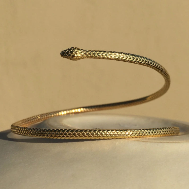 python cuff snake bracelet
