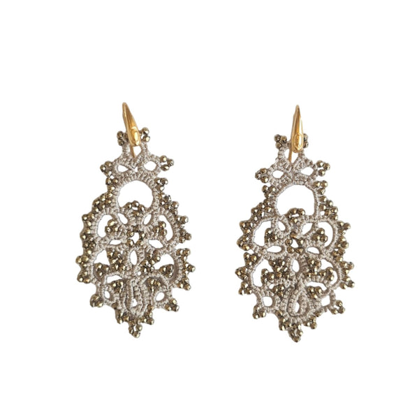 Tereza Lace Earrings - Gold
