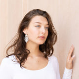 Tereza Lace Earrings - Silver
