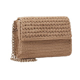 Beige Crochet Shoulder Bag