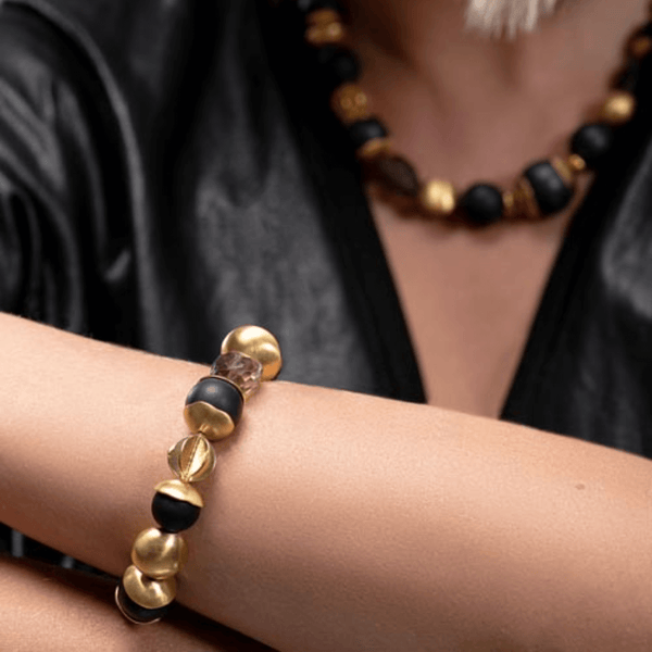 black onyx bracelet by Katerina Makriyianni - The Greek Art Company
