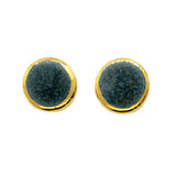 Chloe Ceramic Studs - Blue Grey