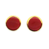 Chloe Ceramic Studs - Red