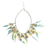 Silk Cocoons Necklace - Nature Greens