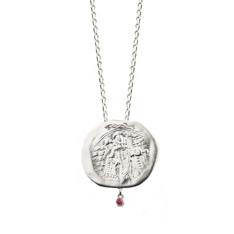 CONSTANTINATO Necklace – Silver & Ruby