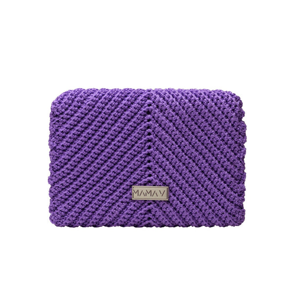 Purple Envelope Crochet Bag