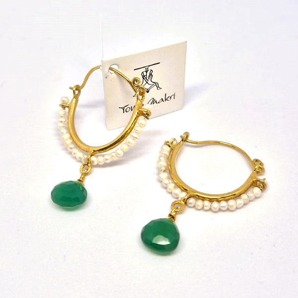 Green Onyx earrings