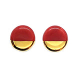 Hera Ceramic Studs - Red