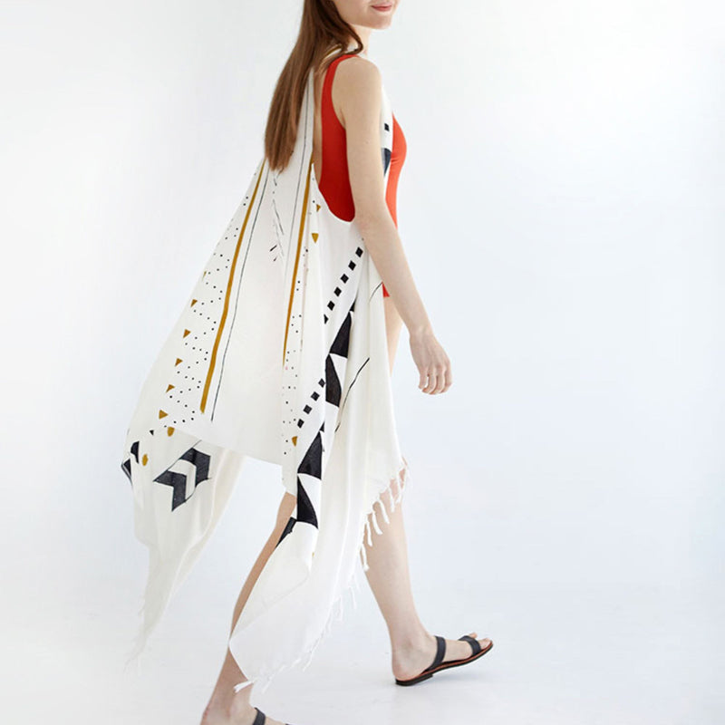 High Tide Pareo Vest Beachwear by Cleo Gatzeli - The Greek Art Company