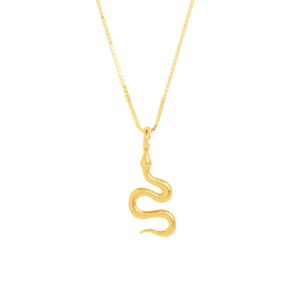 python pendant gold-filled