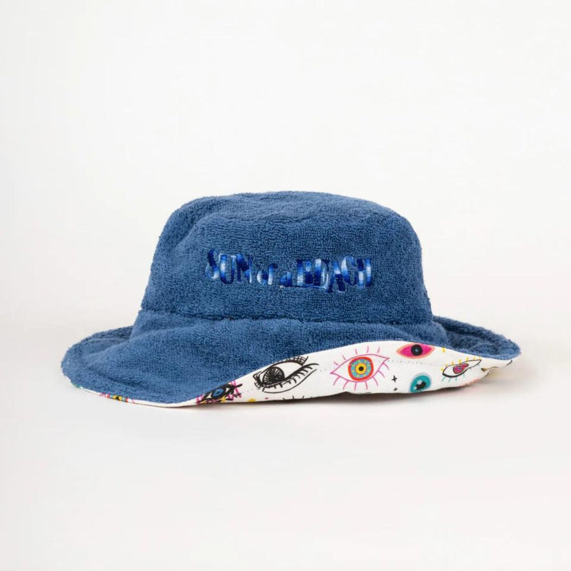 starry eyes evil eye towel bucket hat