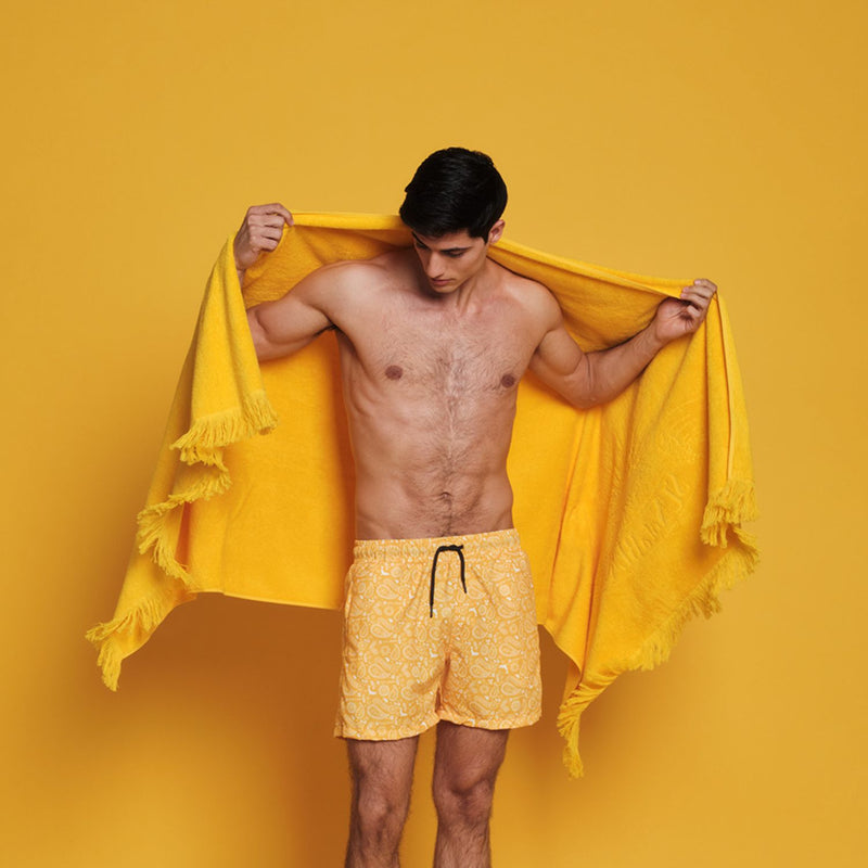 Super Yellow Monochrome Towel