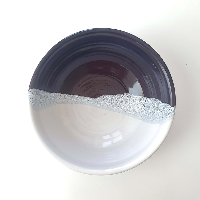 Dark Blue Ceramic Small Bowl by Manolis Libertas - The Greek Art Company