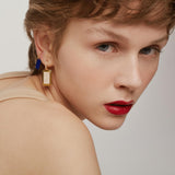 Narcisso pave zircon earrings by Barbora - The Greek Art Company