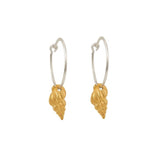 By The Sea Earrings - Gold Sea Shells by Danai Giannelli - The Greek Art Company