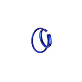 Duo earcuff single earring in blue by Barbora - The Greek Art Company
