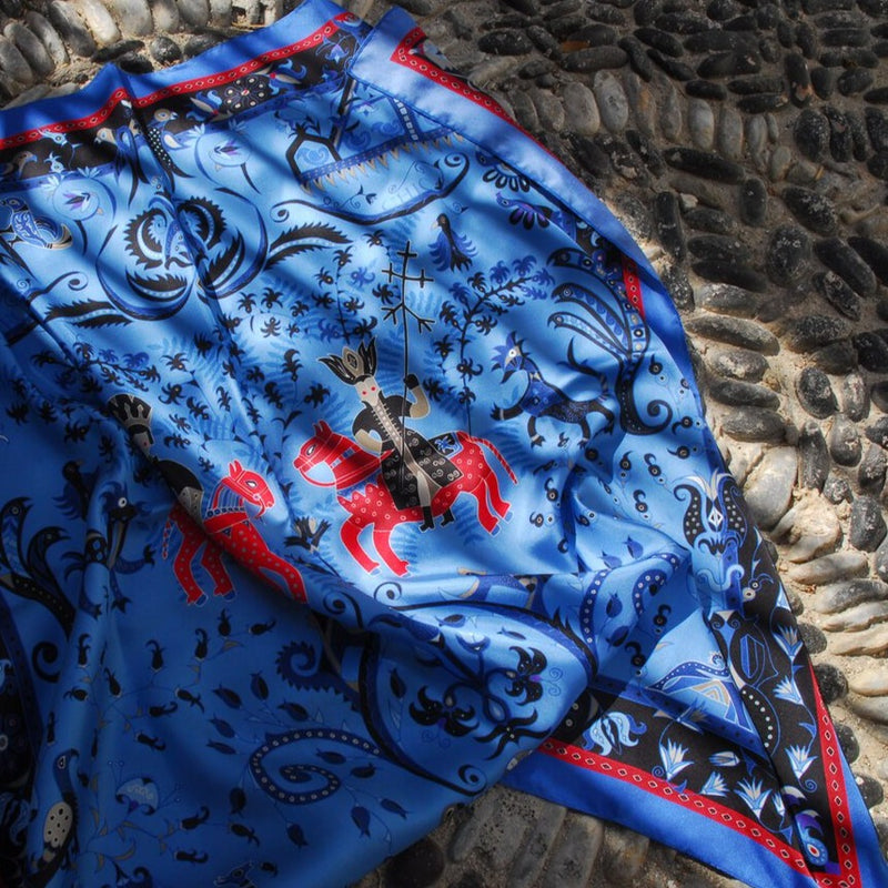 Wedding Silk Scarf by Grecian Chic - The Greek Art Company