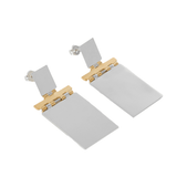 Rectangular Flap Earrings by Bord de l'eau - The Greek Art Company