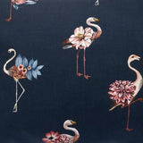 bleecker and love textile cotton bag with flamingos and waterproof lining - The Greek Art Company